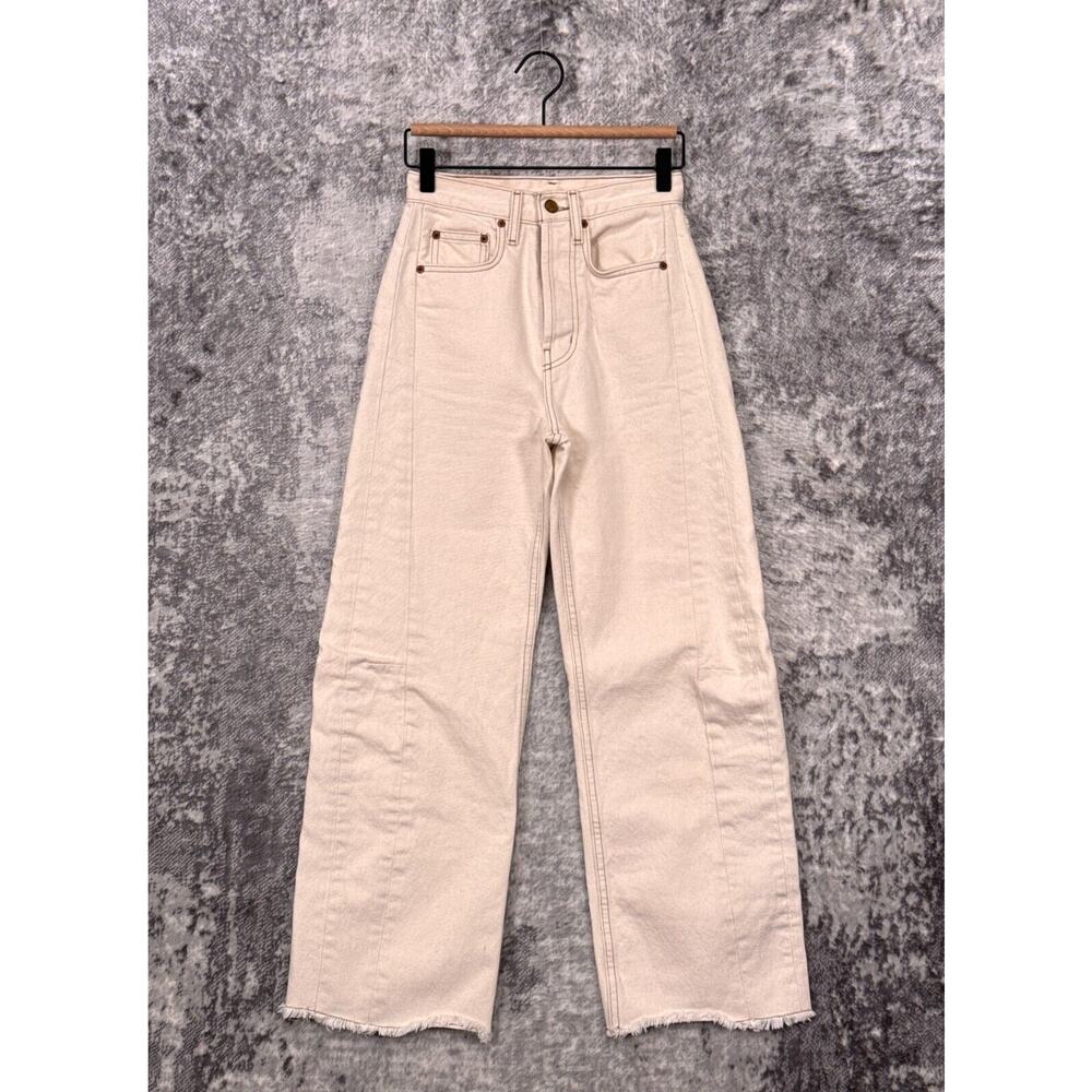 B Sides Jeans 24 Womens Slim Lasso Barrel Leg In Clair Rinse